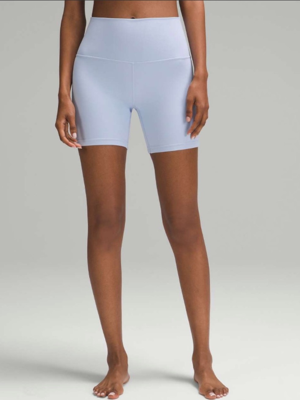 Lululemon Align High-Rise Bike Biker Short 6" in Blue Linen W2538 Sz 14